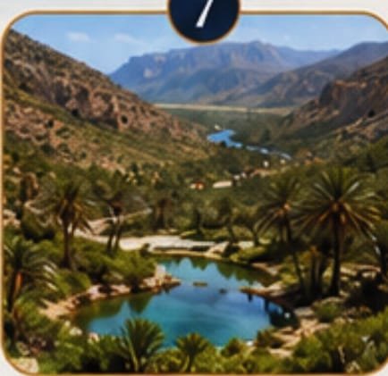 Homhil Protected Area with palms and freshwater pools