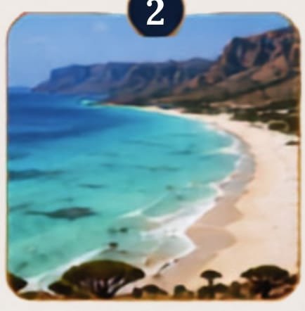 Qalansiyah Beach — white sand and turquoise water